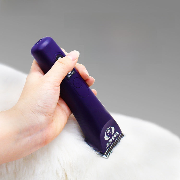 Rechargeable Cordless Pet Grooming Clipper with Four Interchangeable Cutter Heads