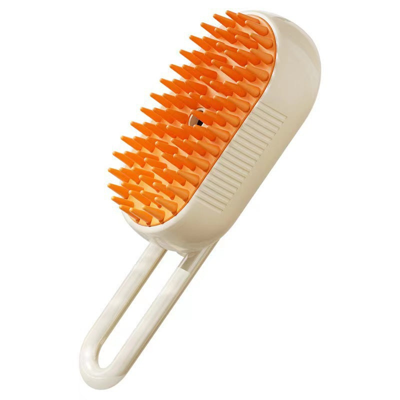 Manual Steam Spray Grooming Comb, Water Mist Massage Brush