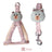 Printed chest harness and lead set for small dogs, ideal for everyday use