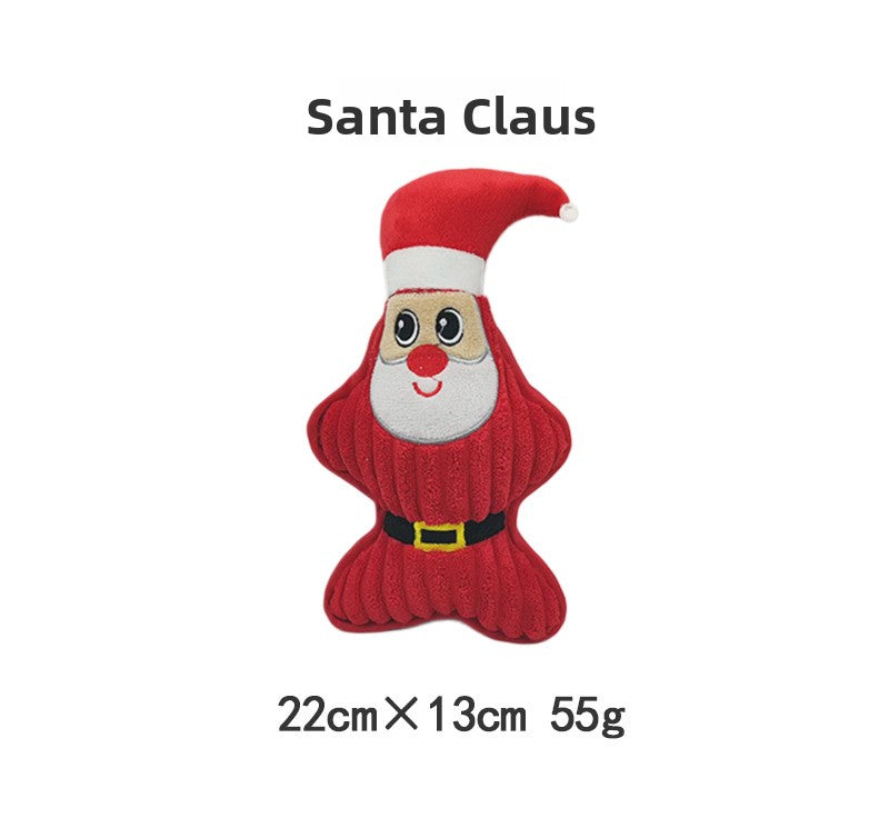 Christmas cotton rope dog toy set with knots for chewing and tug - view 8