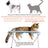 Pet grooming hammock with metal frame, detail photo 3