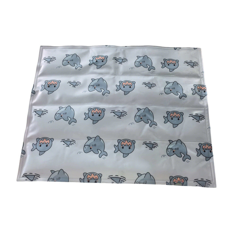 White shark print cooling gel pet mat for cats, photo 7