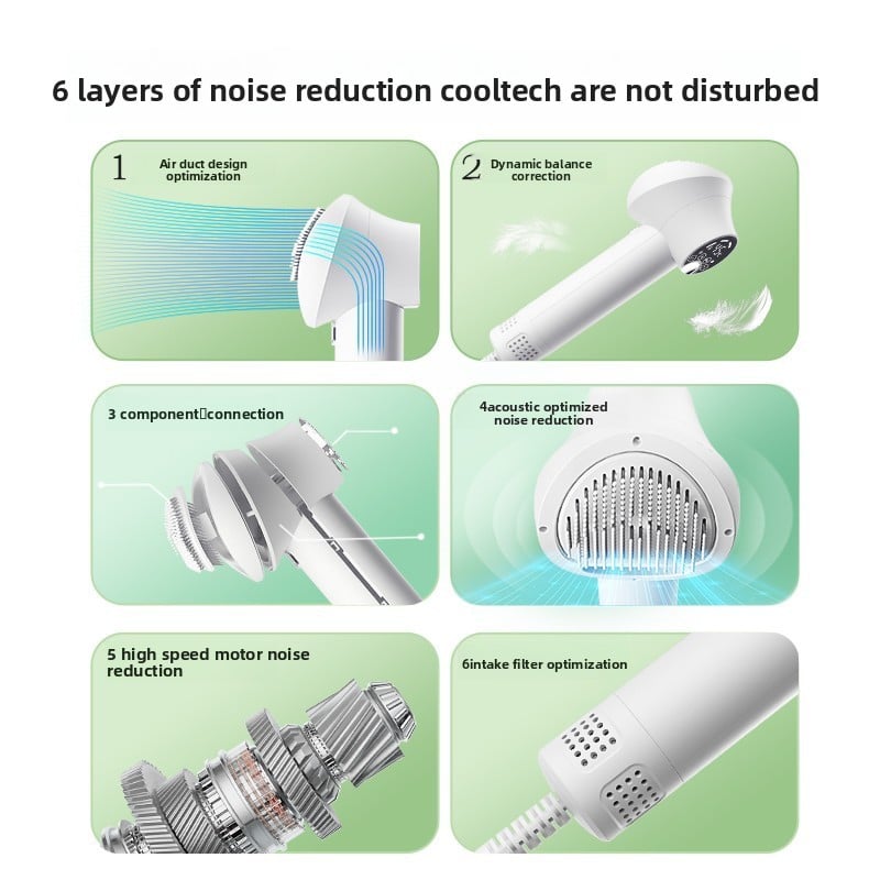 Pet hair dryer brush for dogs and cats, detail photo 4