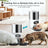 Stainless Steel Smart Pet Feeder with App Control, Timed Portions, Single or Double Bowl