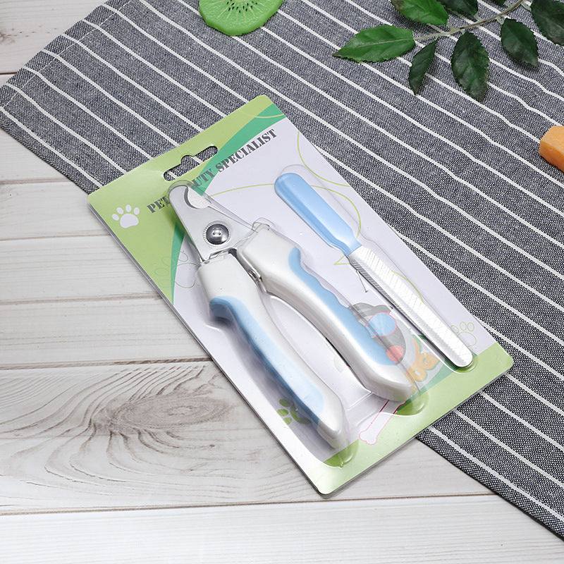 Stainless Steel Pet Nail Clippers with Wave or Curved Handle