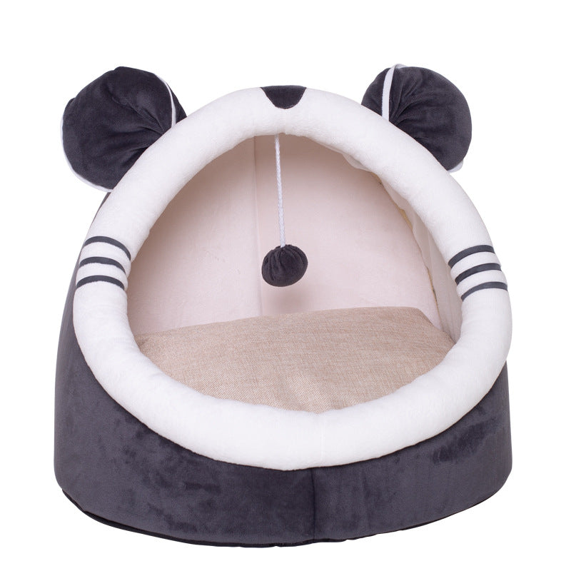 Cute animal themed cat nest with mouse ears, product image 4