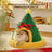 Festive Christmas cat bed with warm cotton filling, product image 1