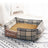 Check pattern pet nest bed with removable washable cover, photo 13 of 77