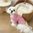Striped polo collar dog shirt in summer polyester fabric, product image 2