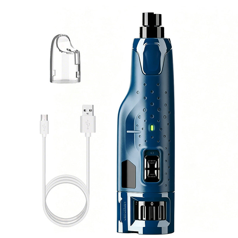 Quiet Rechargeable Pet Nail Grinder with LED Light, 6 Speeds
