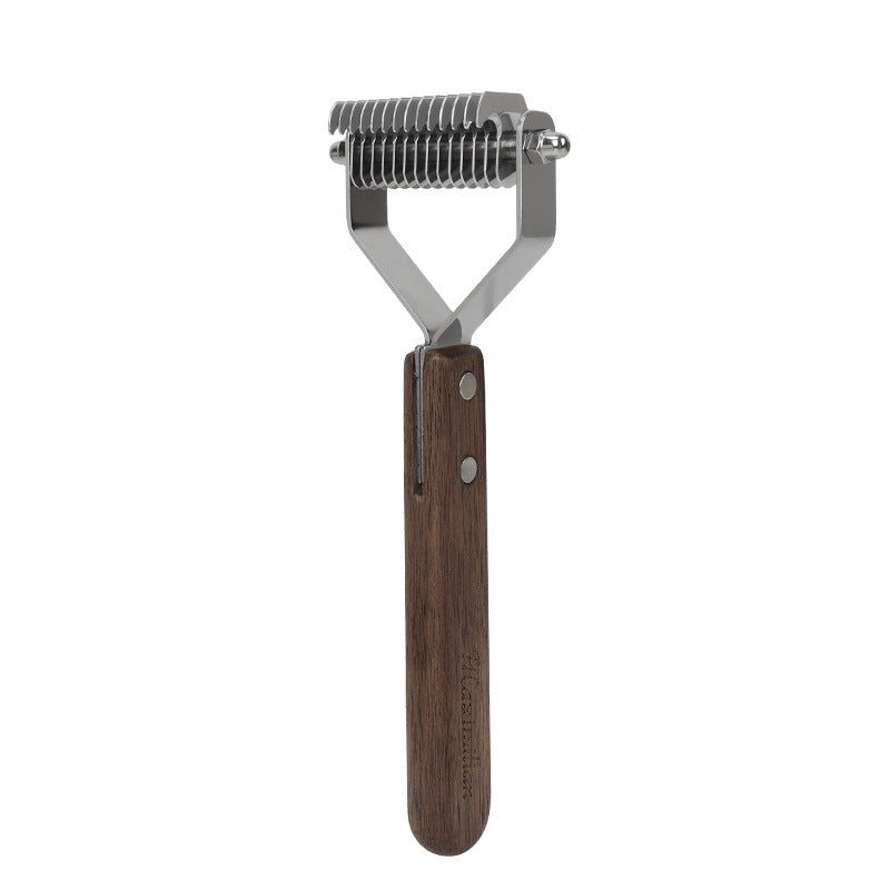 Walnut Wood Pet Comb for Detangling, Single or Double Sided