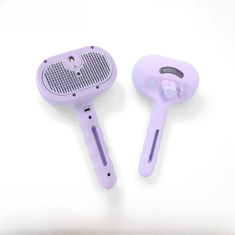 Spray Grooming Comb with Light for Dogs and Cats, Less Flying Hair