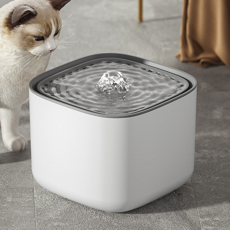 Quiet 3L Circulating Pet Water Fountain with Pump and Filter Elements for Cats and Dogs