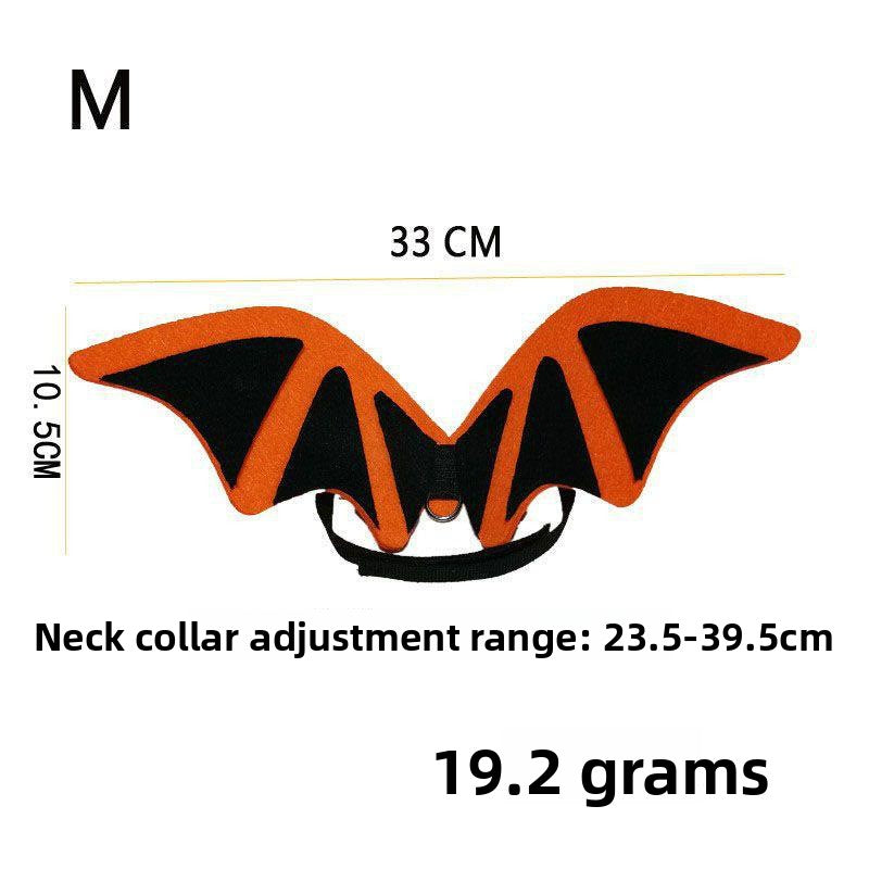 Halloween felt bat wings for dogs and cats in Hat Style 1, material detail