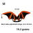 Halloween felt bat wings for dogs and cats in Hat Style 1, material detail