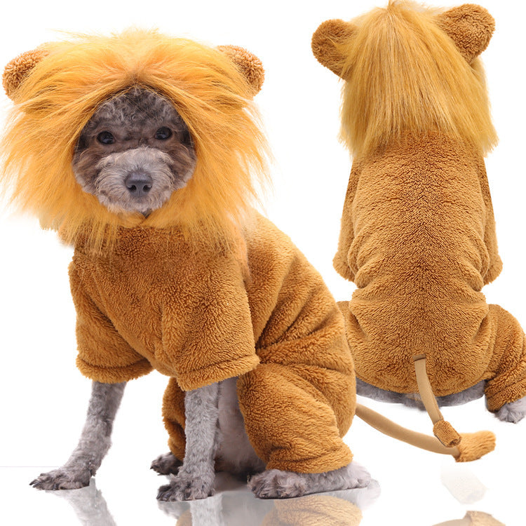 Four leg dinosaur jumpsuit for dogs and cats, available in 11 styles, image 1