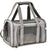Black breathable mesh pet carrier bag with geometric pattern, photo 10
