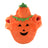 Halloween pumpkin fleece costume on a small dog