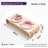 Curved Solid Wood Pet Bowl Stand with Ceramic Double Bowl in Glossy or Matte Colours