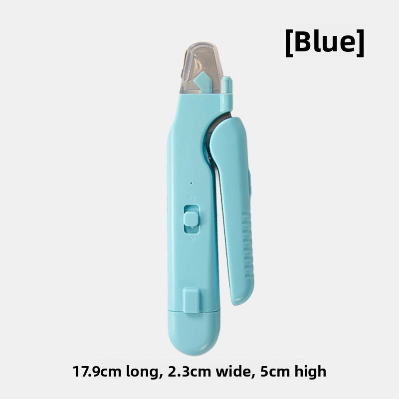 2-in-1 Rechargeable Dog Nail Clipper and Grinder with LED Light