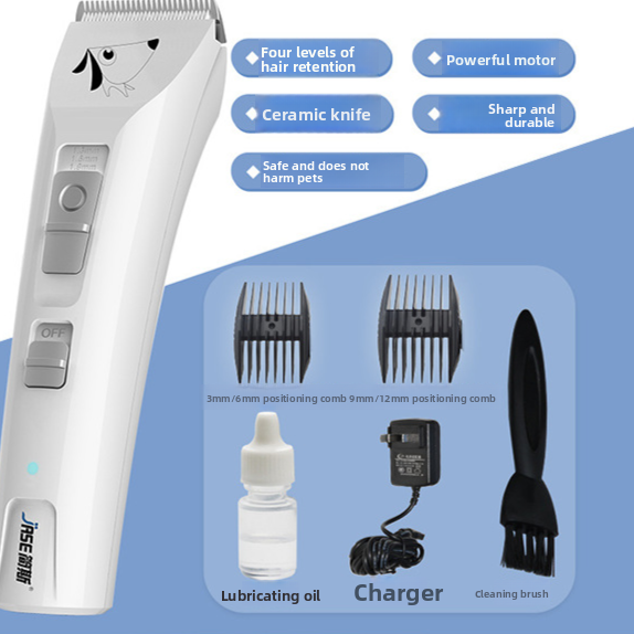 Cordless Rechargeable Dog Hair Clipper, Lightweight 257g
