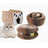 Foldable accordion cat scratcher with bell toy, detail and texture view