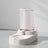Split-Type Pet Feeder and Waterer with Cat Ear Water Dispenser and Dry-Wet Separation