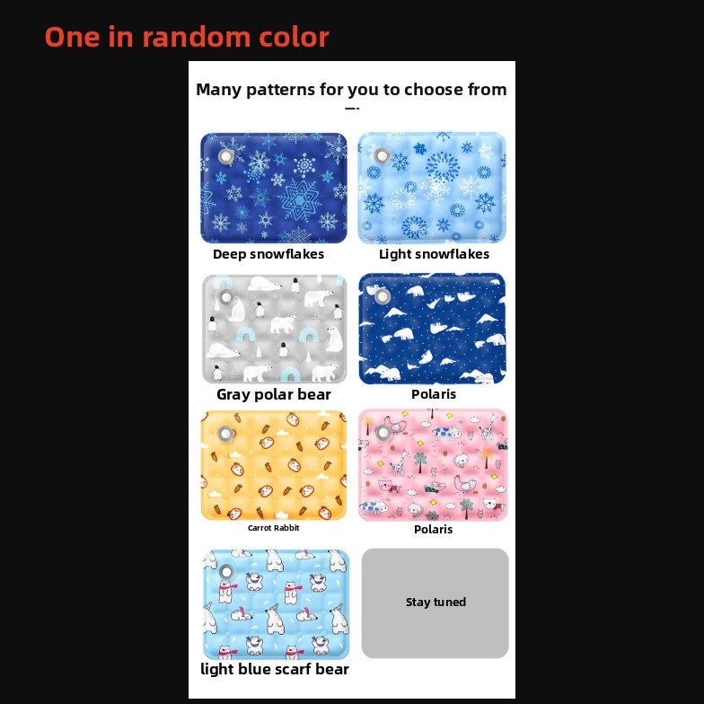 Gel cooling mat with fun print in Small (30 x 40cm) Random Pattern