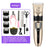 Pet Hair Clipper Grooming Kit with Steel Comb and Scissors