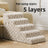 Non-slip foam pet stairs with washable cover, further angle view