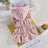 Floral bubble skirt flannel dog dress, available in 2 colours, image 3