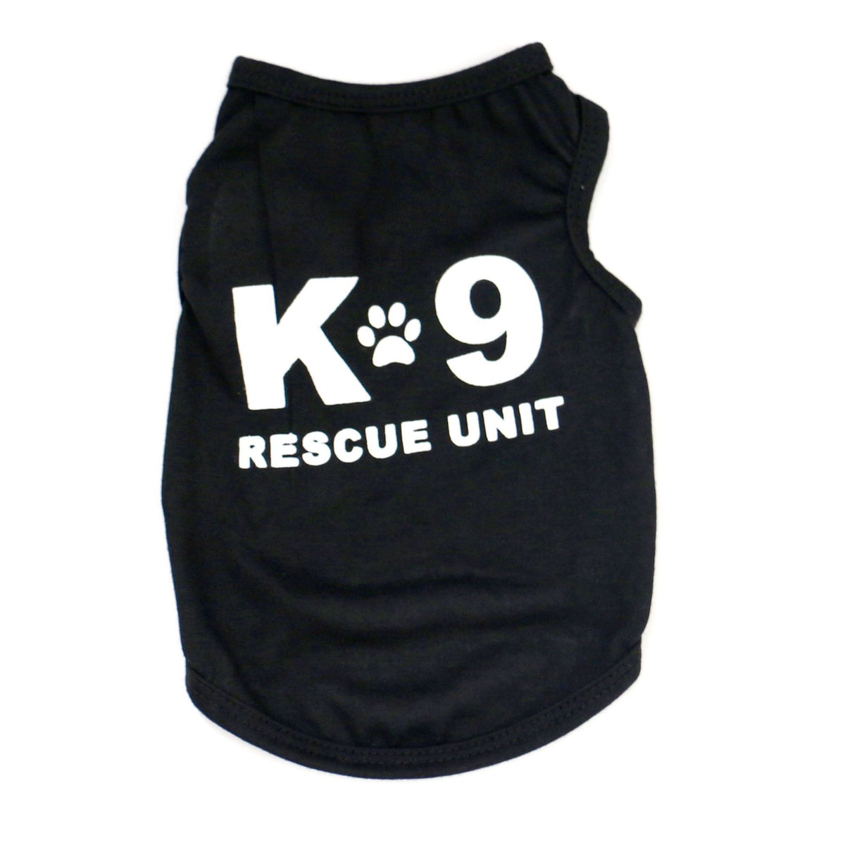 Lightweight printed dog vest T-shirt in polyester, in use with a pet