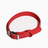 Wipe clean PVC dog collar and lead set shown in several colour options