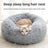 Round plush pet nest bed, photo 3 of 25