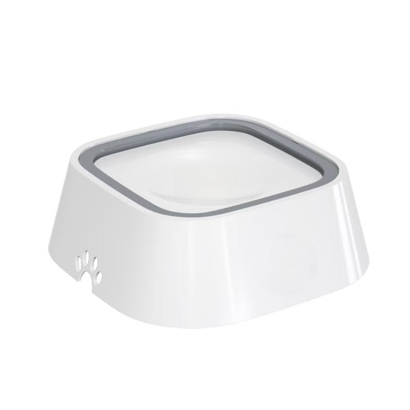 ABS Floating Pet Water Bowl That Keeps Fur Dry with Anti-Tip Base for Cats and Dogs