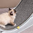 Quiet cat exercise wheel with a soft carpet track