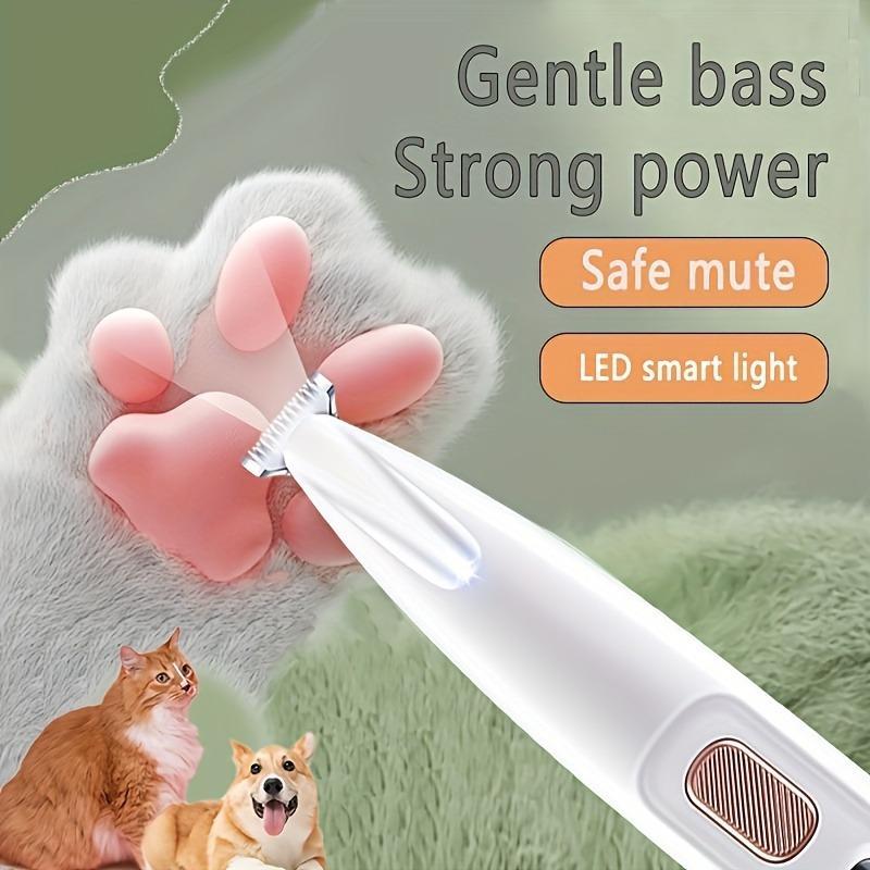 Waterproof Electric Paw and Ear Hair Clipper for Dogs, Quiet
