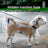 Clear EVA dog raincoat with four-leg cover in pink, product image 2