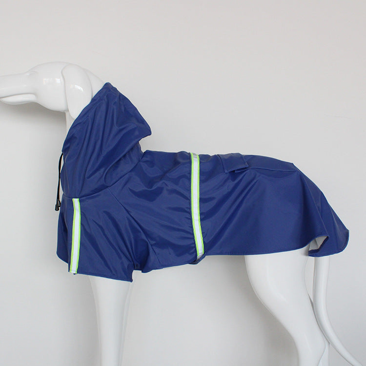 Hooded reflective waterproof dog raincoat, available in 7 colours, sizes Small to 5XL, image 29