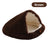 Plush enclosed cave bed for cats in gradient grey, product image 60