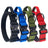 Wide tactical dog collar with cobra buckle in Black, front view
