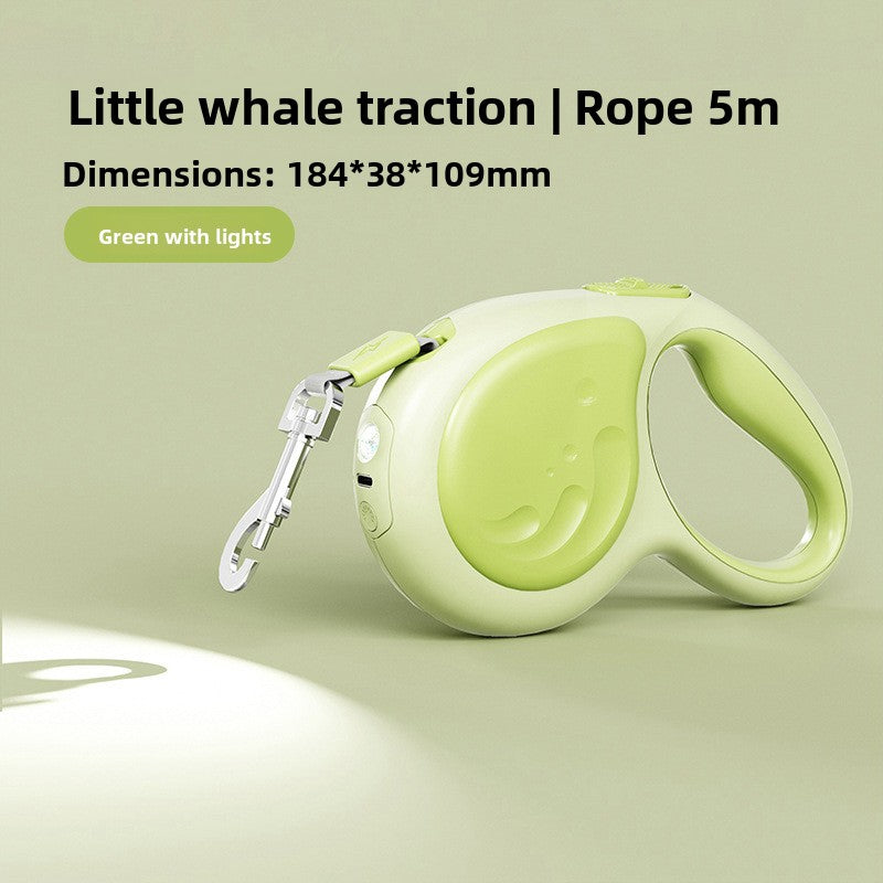 Automatic retractable dog lead with 3m and 5m options for dogs