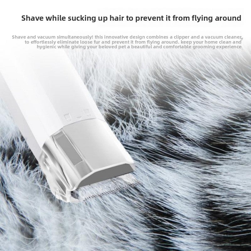 7-in-1 Pet Grooming Vacuum Kit with Clipper and UK Plug
