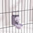 Hanging Pet Feeder and Water Dispenser Set, 500g Food and 500ml Water, Cage Mount