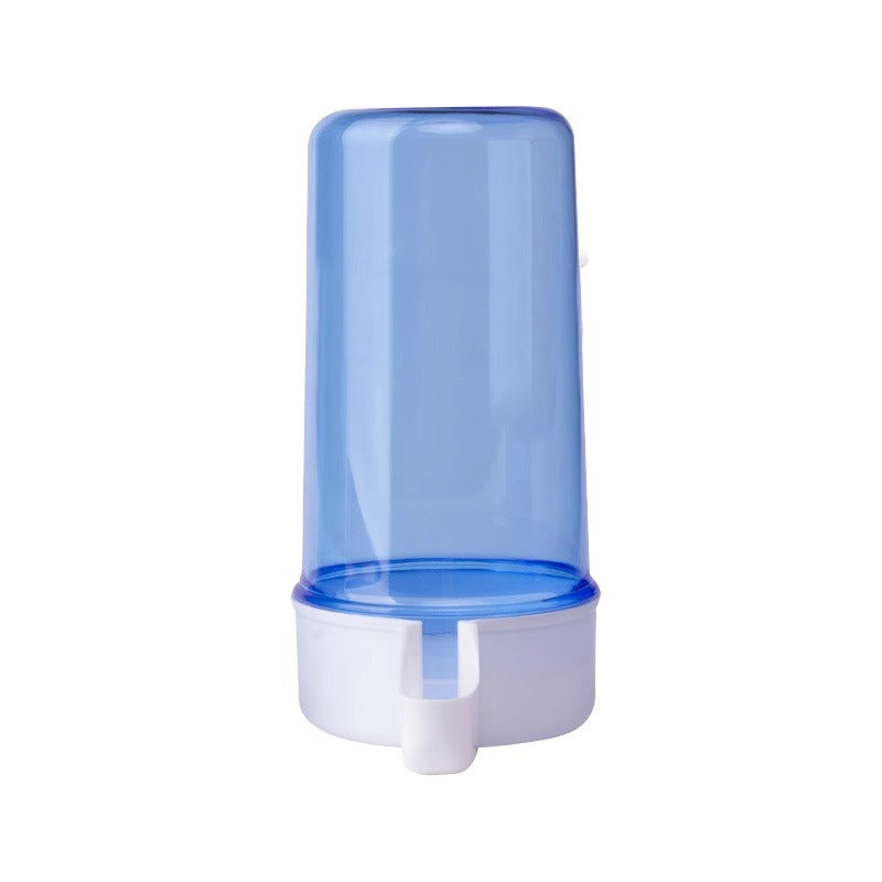 Automatic Bird Water and Food Feeder, 200ml Blue Dispenser for Quail, Chickens and Parrots