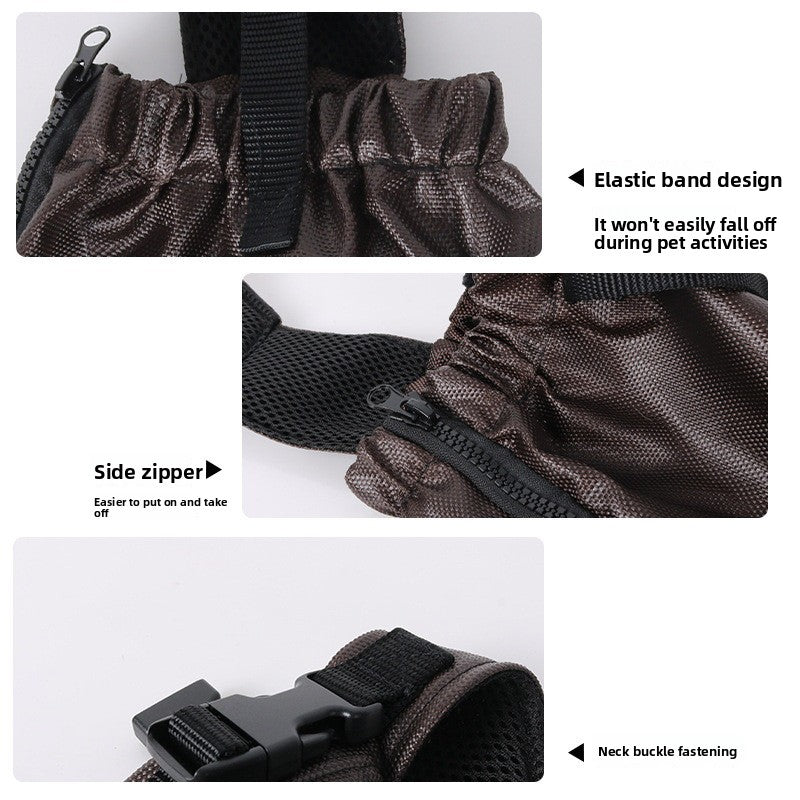 Black protective drag bag for dogs with limited mobility, product image 4