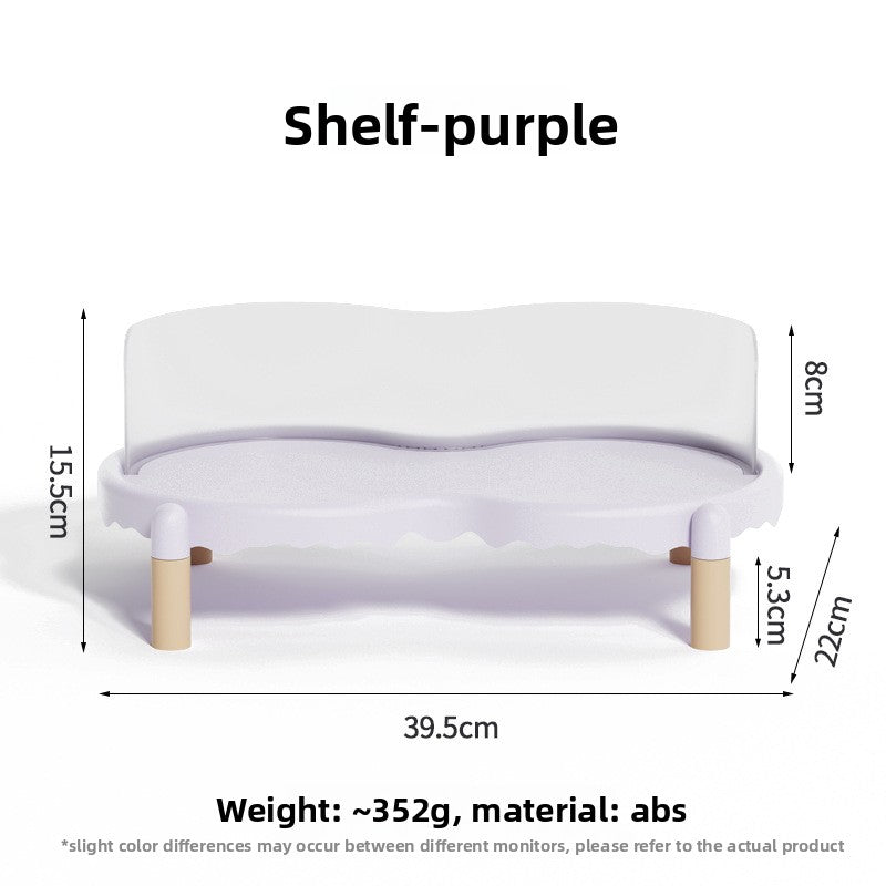 Ceramic Pet Bowl with Elevated Stand for Cats and Dogs in Four Colours