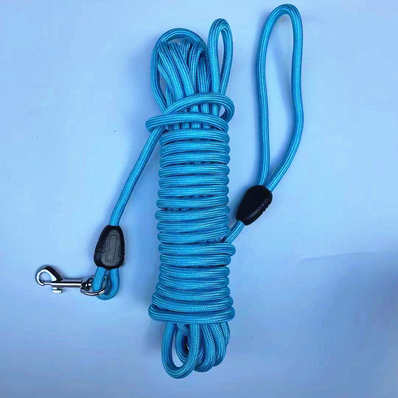 Long dog training lead in 5 colour options