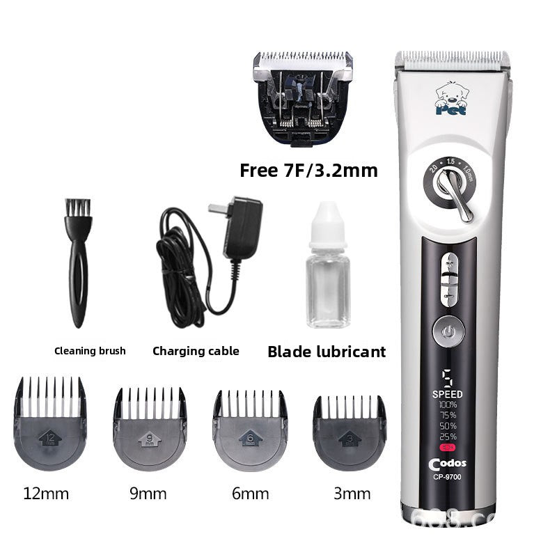Cordless Dog Hair Clipper Kit with 3mm Precision Blade