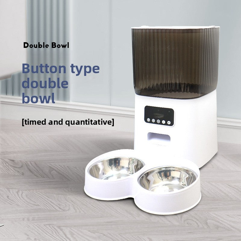 Automatic Cat Feeder with WiFi App Control, Timed Feeding and Optional Camera